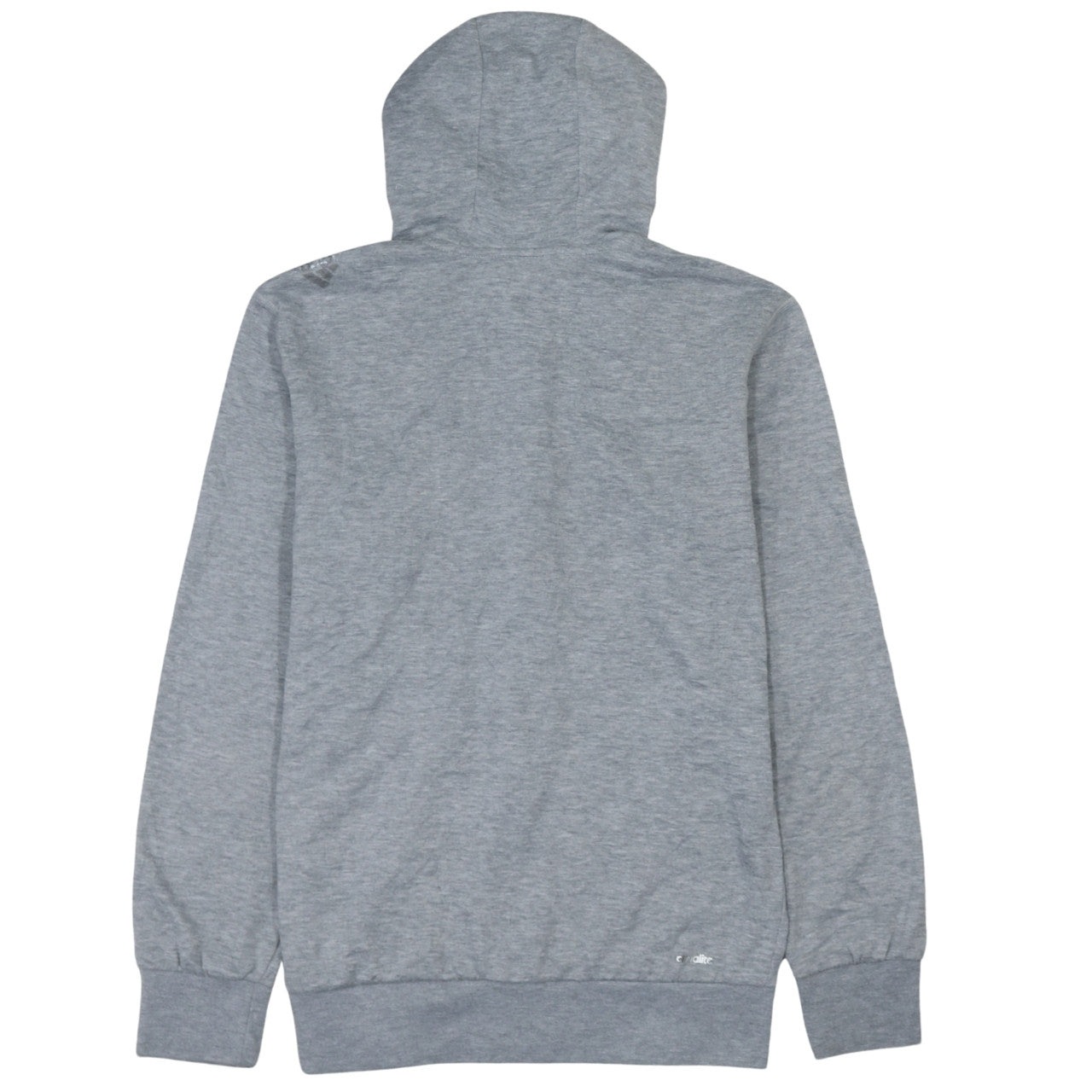 Adidas Men's Grey Full Zip Hoodie Size S Regular Fit Sportswear