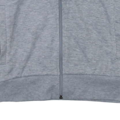 Adidas Men's Grey Full Zip Hoodie Size S Regular Fit Sportswear