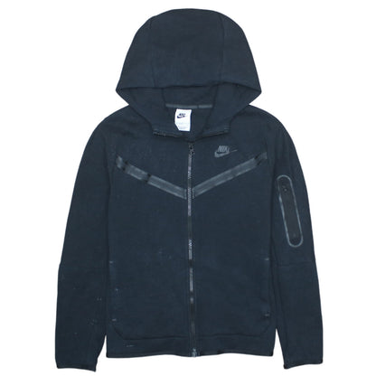 Nike Boys Black Full Zip Fleece Hoodie L 147-158cm Hooded Sweatshirt