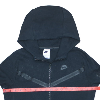 Nike Boys Black Full Zip Fleece Hoodie L 147-158cm Hooded Sweatshirt