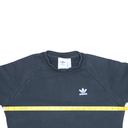 Adidas Men's Black Crew Neck Pullover Sweatshirt Size S