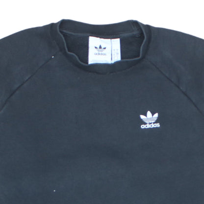 Adidas Men's Black Crew Neck Pullover Sweatshirt Size S