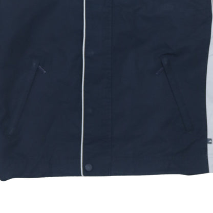 Adidas Boys Blue Colourblock Hooded Rain Coat 11-12 Years