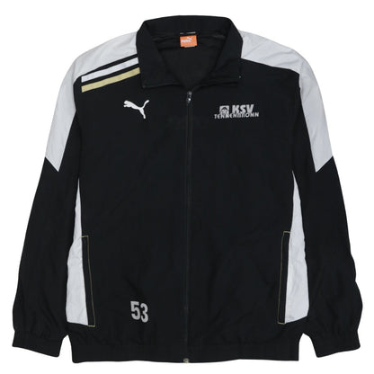 Puma Men's Black L Track Jacket KSV Tennenbronn Full Zip Sportswear