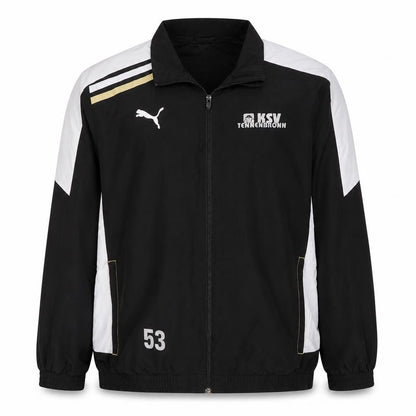 Puma Men's Black L Track Jacket KSV Tennenbronn Full Zip Sportswear