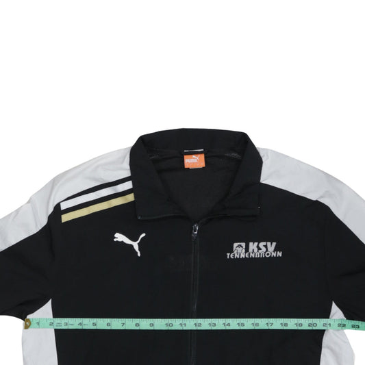 Puma Men's Black L Track Jacket KSV Tennenbronn Full Zip Sportswear