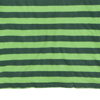 Nike Boys Green Striped Long Sleeve Polo Shirt Size 13-14 Years