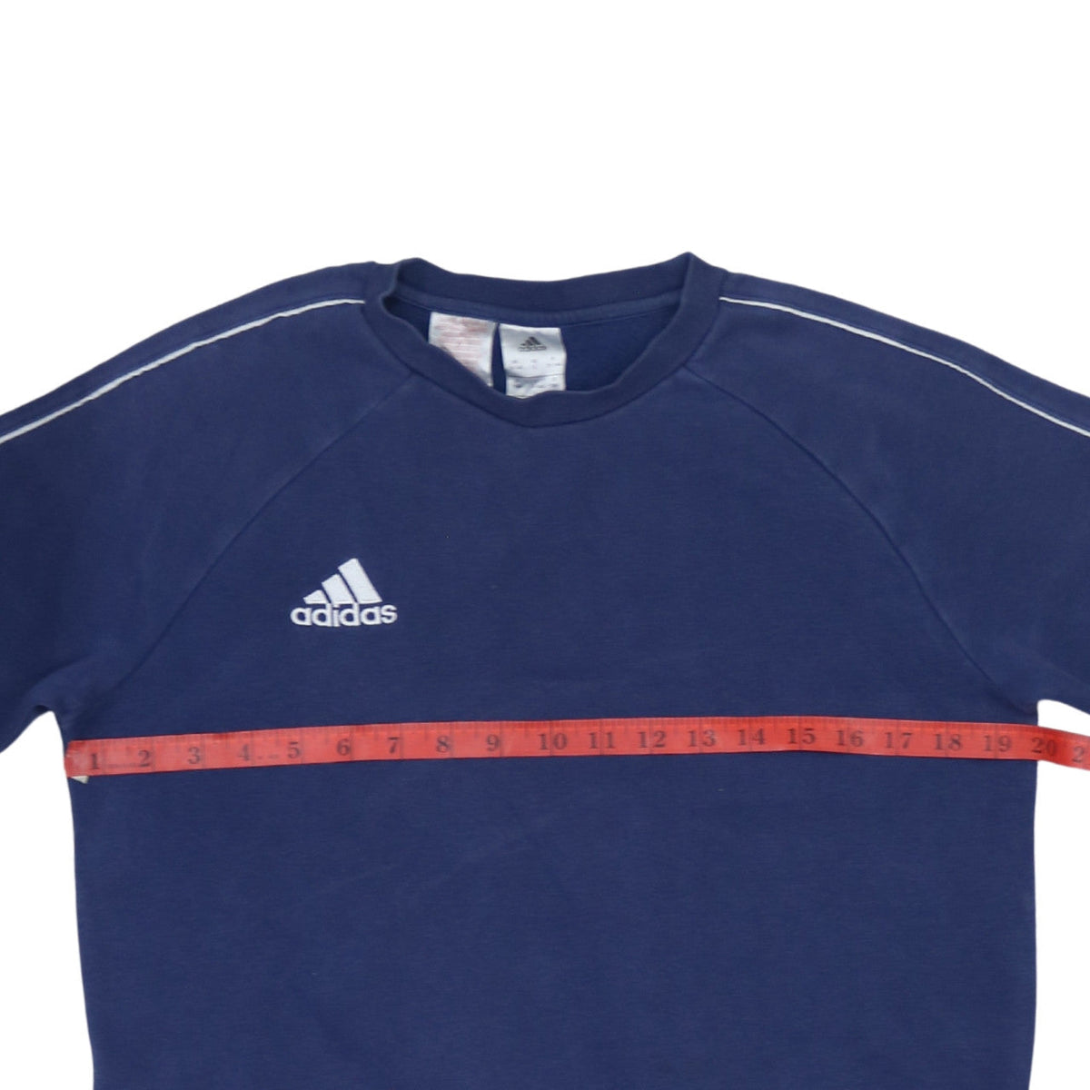 adidas Boys Blue Pullover Sweatshirt 13-14 Years Regular Fit Crew Neck