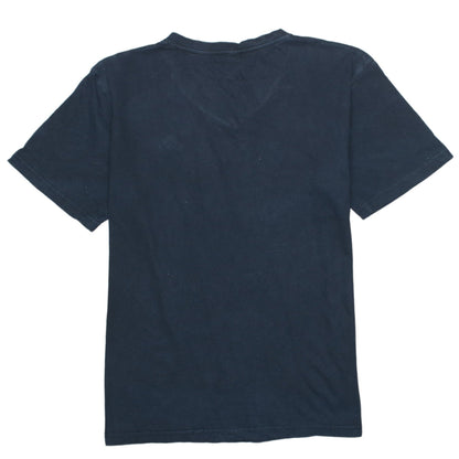 Kappa Men's Blue V-Neck Cotton T-Shirt XL Short Sleeve Casual