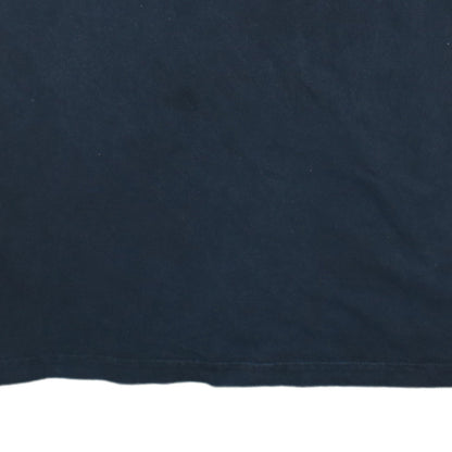 Kappa Men's Blue V-Neck Cotton T-Shirt XL Short Sleeve Casual