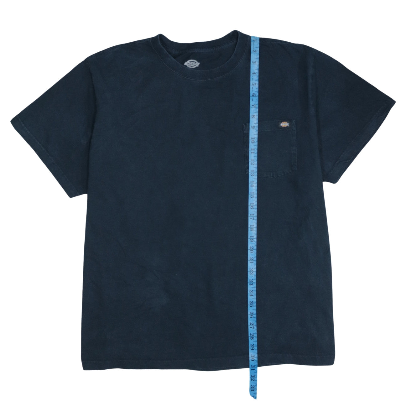Dickies Men Blue 3XL Cotton Pocket Crew Neck Work T-Shirt