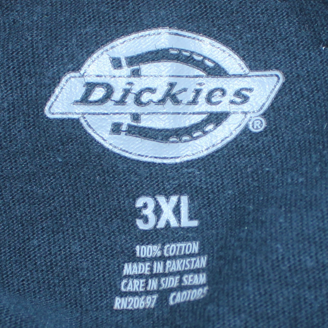 Dickies Men Blue 3XL Cotton Pocket Crew Neck Work T-Shirt