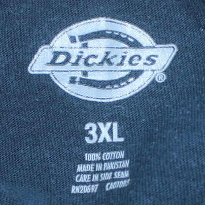 Dickies Men Blue 3XL Cotton Pocket Crew Neck Work T-Shirt
