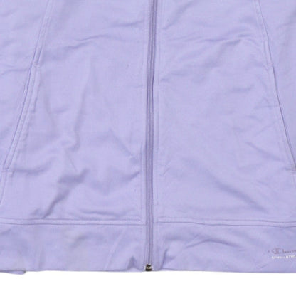 Champion Womens Purple XL Track Jacket Lightweight Zip Top