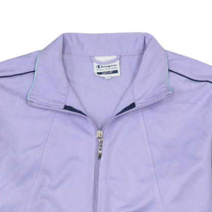 Champion Womens Purple XL Track Jacket Lightweight Zip Top
