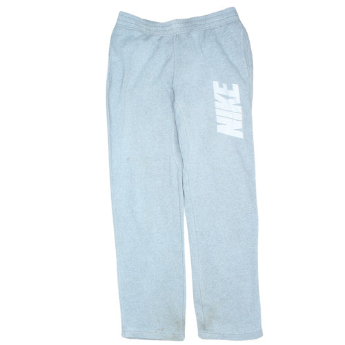 Nike Men's Grey L Fleece Sweatpants Activewear Trousers