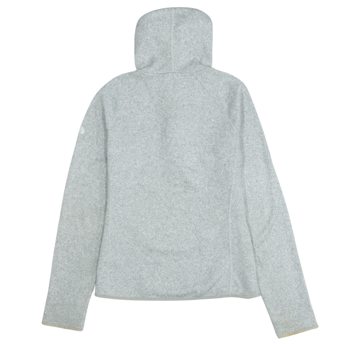 The North Face Womens Grey Button Pullover Hoodie M Fleece Lined