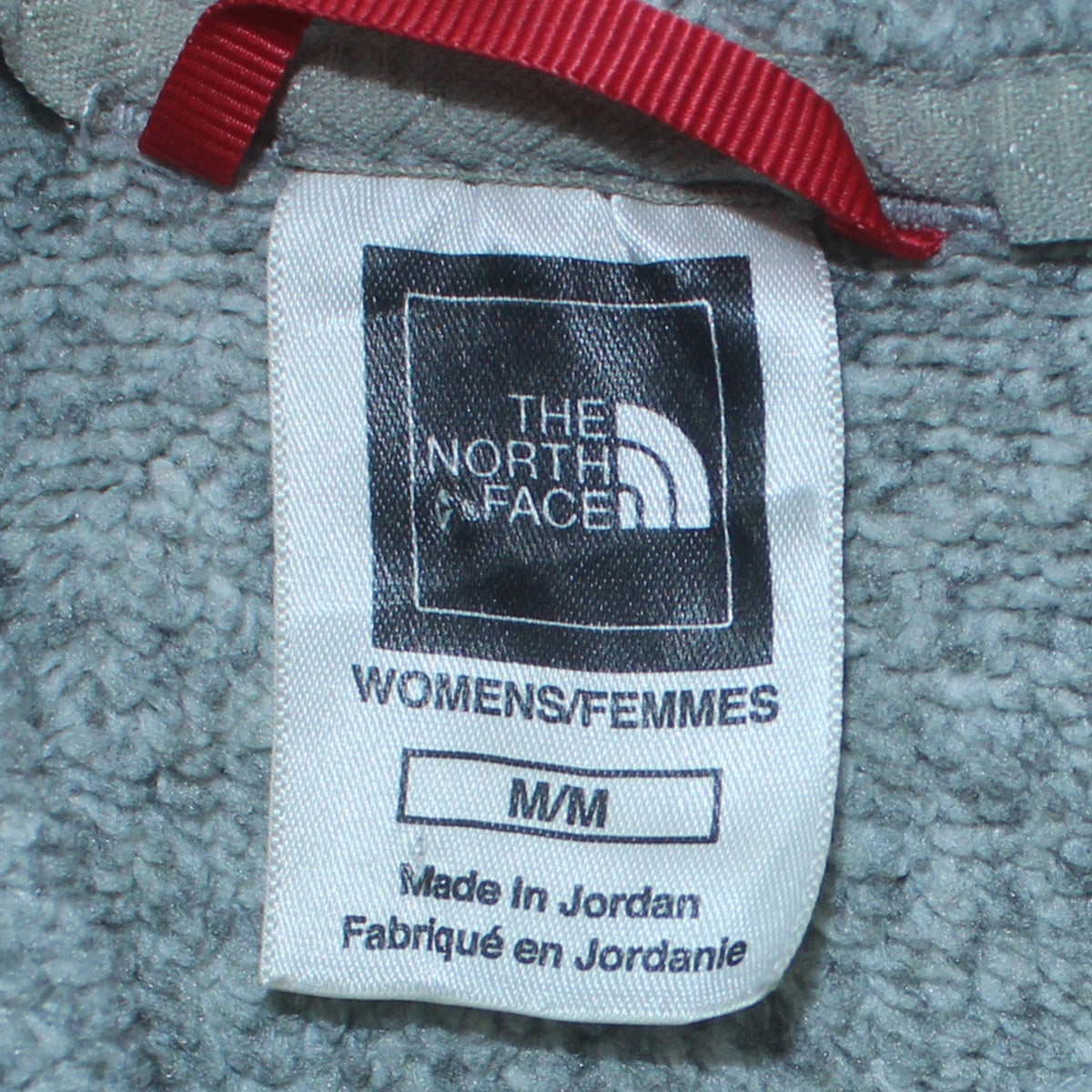 The North Face Womens Grey Button Pullover Hoodie M Fleece Lined