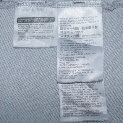 Levi's Men's Grey Pullover Hoodie M Logo Graphic Cotton Fleece