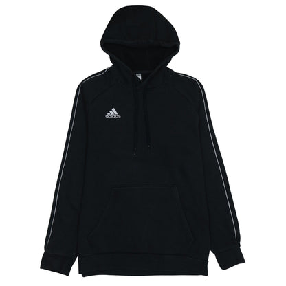 Adidas Mens Black Pullover Hoodie L Fleece Lined Sportswear