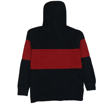 Nike Air Men's Black Red Full Zip Hoodie Large Graphic Print