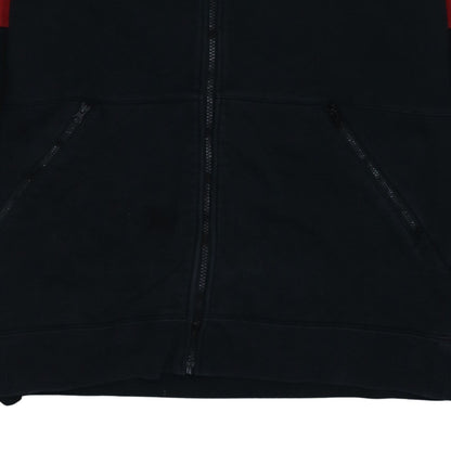 Nike Air Men's Black Red Full Zip Hoodie Large Graphic Print