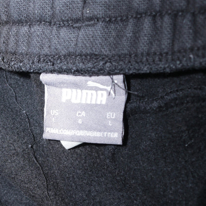 Puma Men’s Black Jogger Sweatpants L Fleece Activewear Trousers