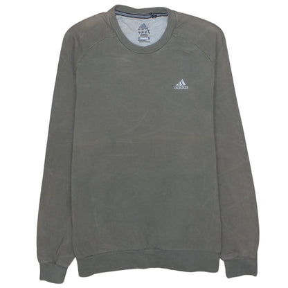 Adidas Mens Grey Small Clima365 Crew Neck Pullover Sweatshirt