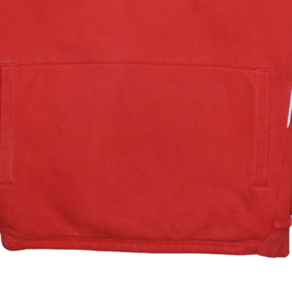 Puma Men's Red Pullover Hoodie L Sports Fleece Sweatshirt