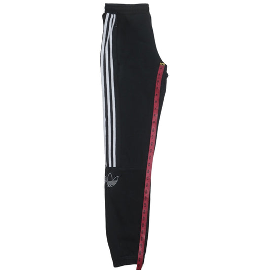 adidas Men's Black Jogger Trousers S Regular Fit Fleece Track Pants