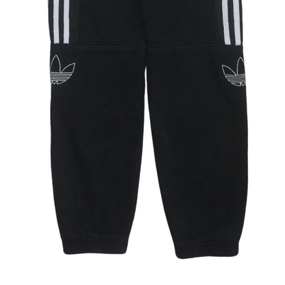 adidas Men's Black Jogger Trousers S Regular Fit Fleece Track Pants