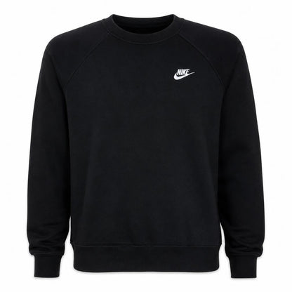 Nike Men's Black Small Pullover Crew Neck Fleece Sweatshirt