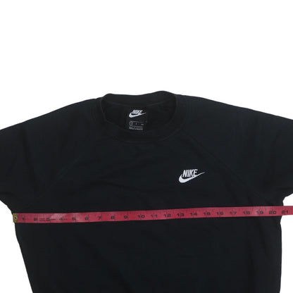 Nike Men's Black Small Pullover Crew Neck Fleece Sweatshirt