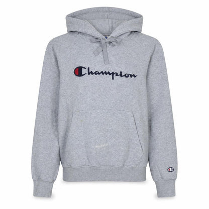 Champion Womens Grey XS Pullover Hoodie 100% Cotton Logo Casual