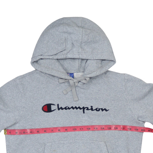 Champion Womens Grey XS Pullover Hoodie 100% Cotton Logo Casual