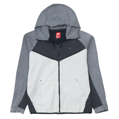 Nike Mens Grey Full Zip Hoodie L Regular Fit Sportswear