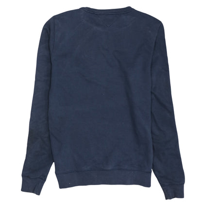 Tommy Hilfiger Men's Blue Logo Tape Crew Neck Sweatshirt Size S