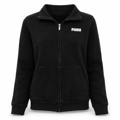 Puma Women's Black Full Zip Track Jacket Size M Sportswear