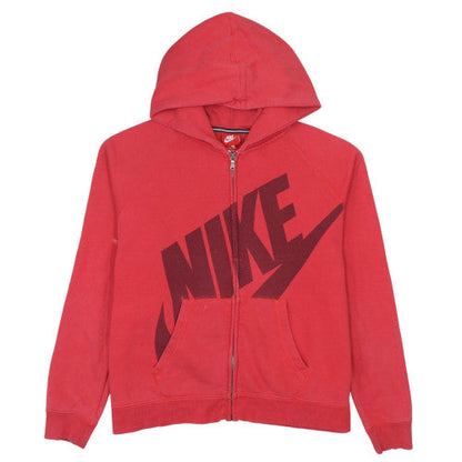 Nike Men's Red Full Zip Hoodie XL Graphic Sports Fleece