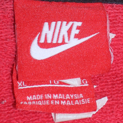 Nike Men's Red Full Zip Hoodie XL Graphic Sports Fleece