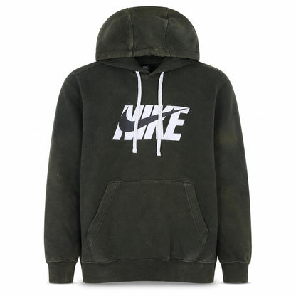 Nike Men's Green Pullover Graphic Hoodie Size M Fleece Sweater