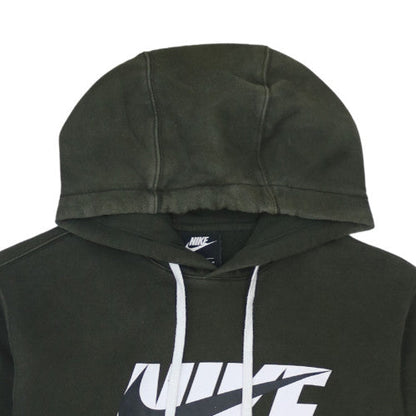 Nike Men's Green Pullover Graphic Hoodie Size M Fleece Sweater