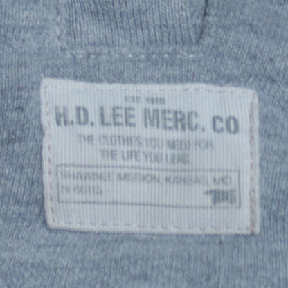 Lee Men's Grey Full Zip Hoodie 2XL Regular Fit Cotton Blend