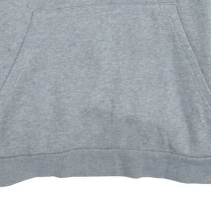 Adidas Boys Grey Pullover Hoodie 15-16 Years Fleece Logo Sportswear