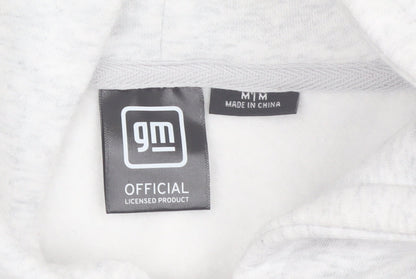 Chevrolet Men's Grey Full Zip Hoodie Medium GM Official Fleece