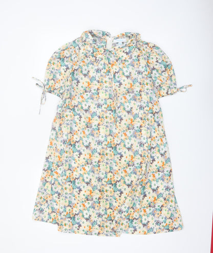 Blue Vanilla Women's Multicoloured Floral A-Line Dress UK 8