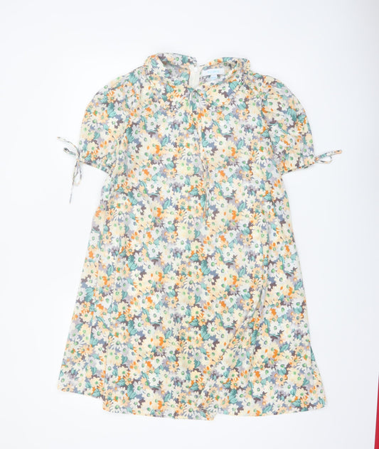 Blue Vanilla Women's Multicoloured Floral A-Line Dress UK 8