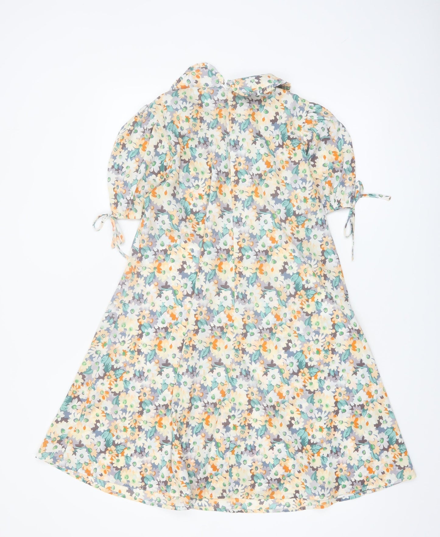 Blue Vanilla Women's Multicoloured Floral A-Line Dress UK 8