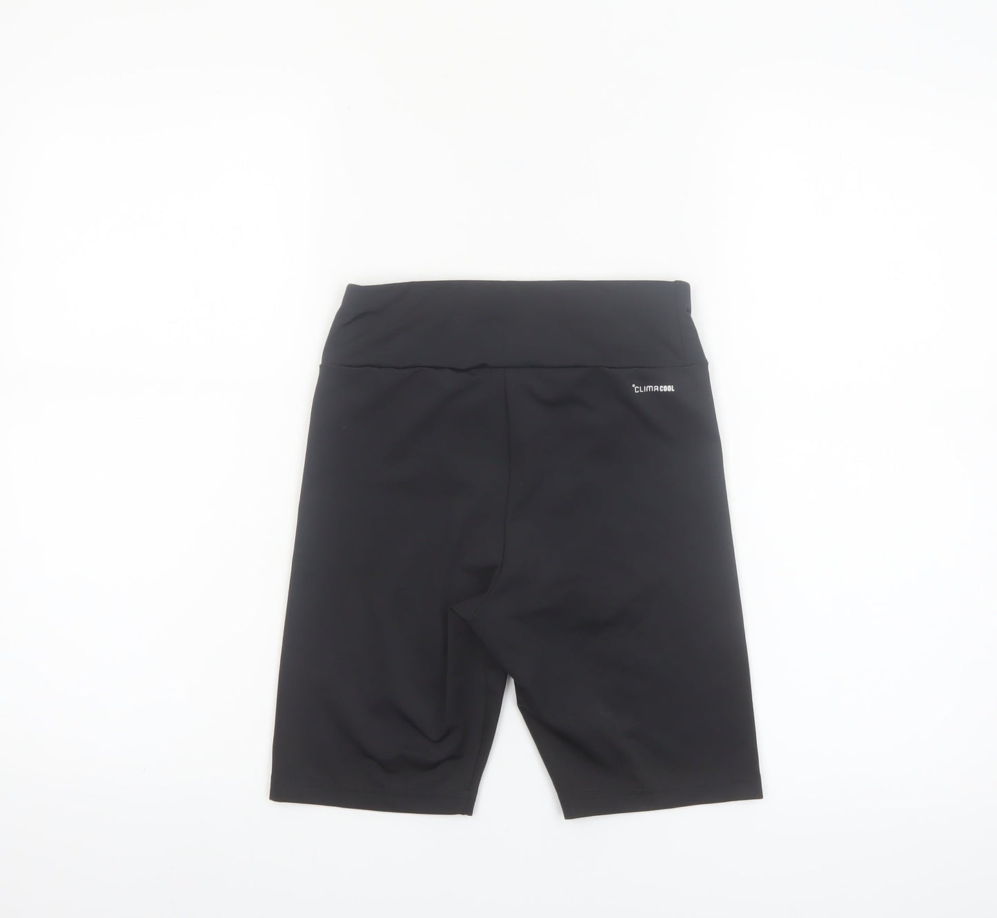 Adidas Girls Black Biker Activewear Shorts 11-12 Years ClimaCool