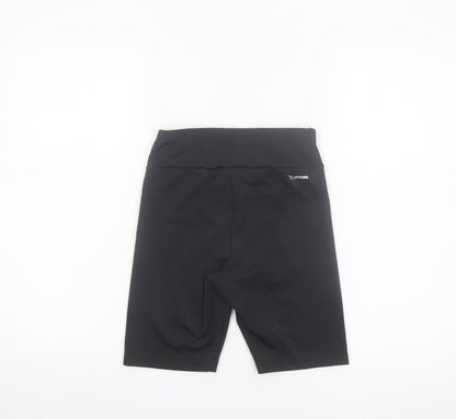 Adidas Girls Black Biker Activewear Shorts 11-12 Years ClimaCool